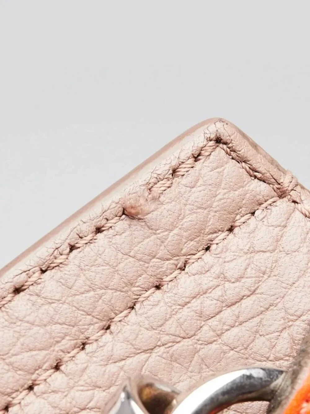 Louis Vuitton Tangerine/Taupe Taurillon Leather Marceau Bag